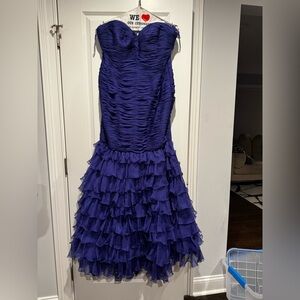Jovani Royal Blue Satin Dress